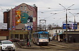 Tatra-T3A #5101-5102 3-го маршрута на площади Ирины Бугримовой