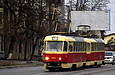 Tatra-T3A #5101-5102 3-го маршрута на улице Москалевской в районе улицы Свет шахтера