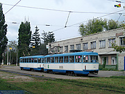 Tatra-T3A #5101-5102 23-го маршрута перед отправлением с конечной "Салтовская"