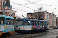 Tatra-T3A #5102 в составе системы #5101-5102 3-го маршрута на улице Гольдберговской возле Рыбасовского переулка