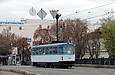 Tatra-T3A #5108 5-го маршрута на улице Полтавский шлях следует по Лопанскому мосту