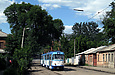 Tatra-T3A #5117-5118 3-го маршрута в Рыбасовском переулке возле Нетеченского бульвара