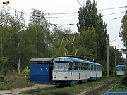 Tatra-T3A #5117-5118 23-го маршрута на Московском проспекте возле улицы Свистуна