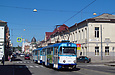 Tatra-T3A #5117-5118 3-го маршрута на улице Полтавский Шлях на перекрестке с улицей Ярославской