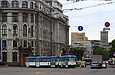 Tatra-T3A #5117-5118 3-го маршрута на улице Евгения Котляра возле Южного вокзала