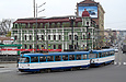 Tatra-T3A #5119-5120 3-го маршрута на площади Сергиевской