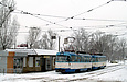 Tatra-T3A #5119-5120 3-го маршрута на улице Москалевской возле улицы Бажана