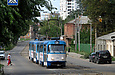 Tatra-T3A #5119-5120 3-го маршрута в Рыбасовском переулке в районе улицы Гольдберговской