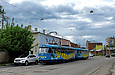Tatra-T3A #5119-5120 3-го маршрута на улице Грековской в районе Галушкинской улицы