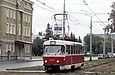 Tatra-T3A #5123 8-го маршрута на улице Плехановской позле улицы Молодой гвардии