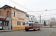 Tatra-T3A #5124 6-го маршрута на улице Грековской возле улицы Воскресенской