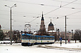 Tatra-T3A #5131-5132 3-го маршрута поворачивает с Пролетарской площади на Павловскую площадь