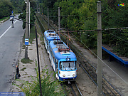 Tatra-T3A #5131-5132 23-го маршрута на проспекте Тракторостроителей перед отправлением от остановки "Улица Автогенная"