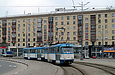 Tatra-T3A #5131-5132 3-го маршрута поворачивает с Павловской площади на Сергиевскую площадь