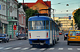 Tatra-T3A #5131-5132 3-го маршрута на улице Полтавский Шлях перед остановкой "	Театр юного зрителя"