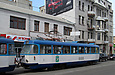 Tatra-T3A #5132 в составе сцепки #5131-5132 3-го маршрута на улице Полтавский шлях возле улицы Конева