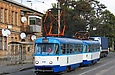 Tatra-T3A #5145-5146 27-го маршрута на улице 1-й Конной Армии на остановке "Улица Грековская"