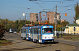 Tatra-T3A #5145-5146 3-го маршрута на улице Октябрьской Революции возле конечной станции "Новожаново"