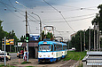 Tatra-T3A #5145-5146 3-го маршрута на улице Полтавский Шлях возле станции метро "Холодная Гора"