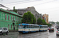 Tatra-T3A #5145-5146 3-го маршрута на улице Полтавский Шлях возле перекрестка с улицами Малиновского и Конева