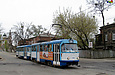 Tatra-T3A #5155-5156 3-го маршрута в Рыбасовском переулке возле улицы Грековской