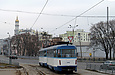 Tatra-T3A #5155-5156 3-го маршрута на площади Бугримовой возле Красношкольной набережной