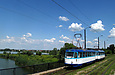 Tatra-T3A #5168-5130 на пробивке улицы Героев труда следует по мосту через реку Харьков