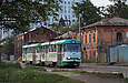 Tatra-T3A #5171-5172 3-го маршрута на улице Грековской в районе улицы Рыбасовской