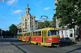 Tatra-T3SU #7000-7001 27-го маршрута на улице Кирова возле пересечения с улицей Плехановской