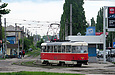 Tatra-T3SU #7009 8-го маршрута на улице Академика Павлова возле Конюшенного переулка