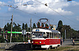 Tatra-T3SU #7009 8-го маршрута на Московском проспекте возле универмага "Харьков"