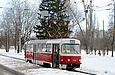 Tatra-T3SU #7009 27-го маршрута перед отправлением с конечной "Салтовская"