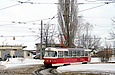 Tatra-T3SU #7009 27-го маршрута на проспекте Тракторостроителей отправился от конечной "Салтовская"