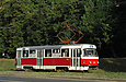 Tatra-T3SU #7009 маршрута 16-А на проспекте Тракторостроителей
