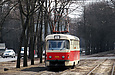 Tatra-T3SU #7011 5-го маршрута на Московском проспекте в районе улицы Соича