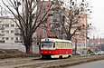 Tatra-T3SU #7011 5-го маршрута на улице Морозова между улицами Киргизской и Костычева