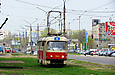 Tatra-T3SU #7011 5-го маршрута на Плехановской улице в районе улицы Соича