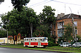 Tatra-T3SU #7011 5-го маршрута на проспекте Героев Сталинграда возле улицы Троллейбусной