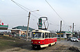 Tatra-T3SU #7016 27-го маршрута на улице Веринской в районе улицы Лазо