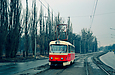 Tatra-T3SUCS #7031 5-го маршрута на улице Морозова в районе парка им. Артема