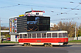 Tatra-T3SUCS #7031 5-го маршрута повернул с площади Восстания на Московский проспект
