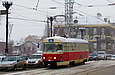 Tatra-T3SUCS #7038 5-го маршрута на Московском проспекте заканчивает движение по Харьковскому мосту