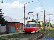 Tatra-T3SUCS #7042 маршрута 8-Г на улице Шевченко напротив улицы Исаевской