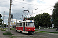Tatra-T3SUCS #7048 5-го маршрута на улице Академика Павлова возле Салтовского переулка