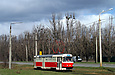 Tatra-T3SUCS #7050 5-го маршрута на улице Шевченко в районе Красного въезда