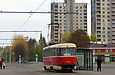 Tatra-T3SUCS #7068 8-го маршрута на Плехановской улице у стадиона "Металлист"