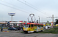 Tatra-T3SUCS #7068 16-го маршрута на улице Героев труда в районе остановки "Пески"