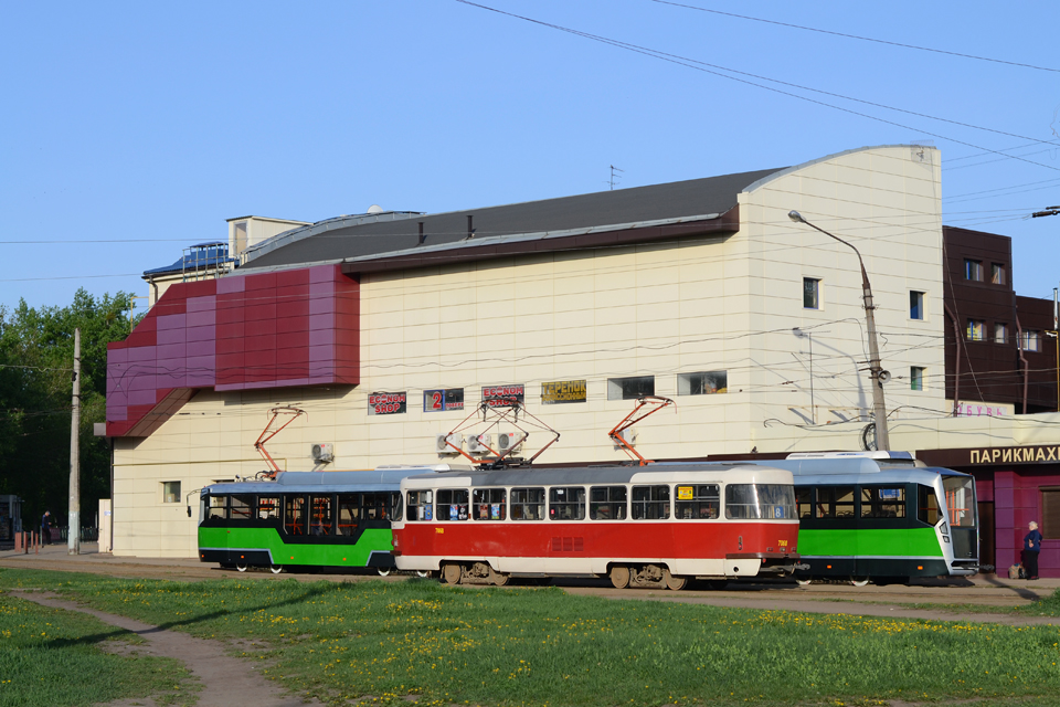 Tatra-T3SUCS #7068 8-го маршрута на РК "602-й микрорайон"