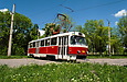 Tatra-T3SUCS #7088 в Дружковке проходит обкатку на конечную "Фарфоровый завод"