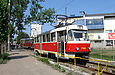 Tatra-T3SUCS #7089 8-го маршрута на смотровой канаве на конечной станции "602-й микрорайон"